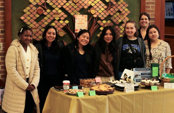 PTK Bake Sale with our president Nicole Gomez and some of our most active members
